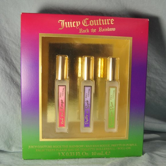 Juicy Couture rock the rainbow 3 piece smell-me-good gift set NIB (C83)
